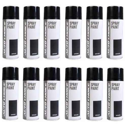 Aerosol satin black spray - satin,