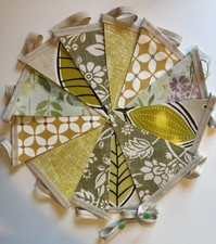 Handmade Oilcloth Bunting -