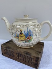 Vintage Sadler Crinoline Lady Teapot, Sadler Teapot, Vintage English Teapot