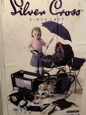 Silver Cross Play Set. Pram, High chair, Cot, Bounce Chair