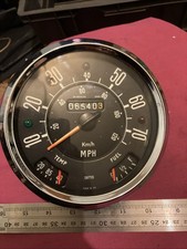 Smith Commercial Speedo Gauge. 0-70mph. With Fuel And Temp. Used And Untested. 