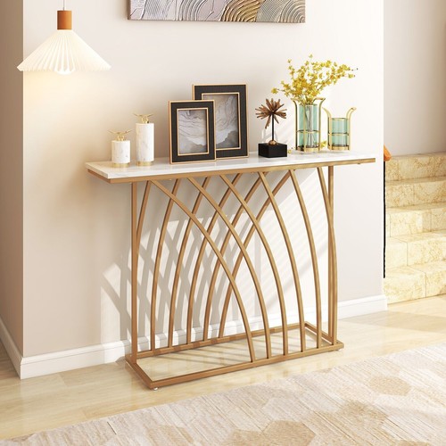120cm gold console table - 120cm,