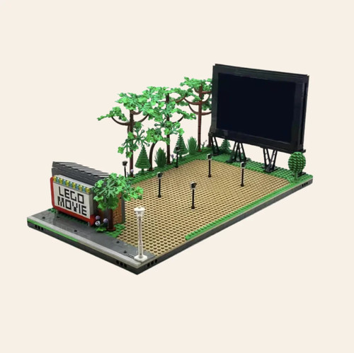 New drive movie theater - drive-in,