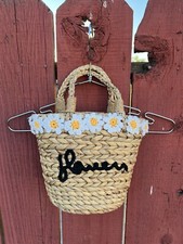 Zara Straw Basket Purse Mini