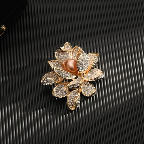 Flower pearl gold crystal - flower,