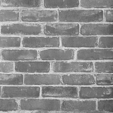 Slate Stone Grey Realistic Brick Wall Faux Wallpaper 3D Effect Rustic Feature UK