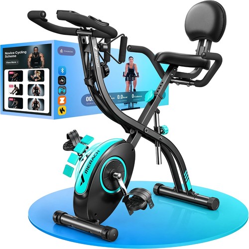 Foldable exercise bike - exercise,