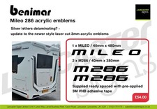 Benimar Mileo 286 emblems/