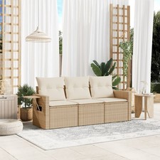 Garden Sofa Set Beige, Cream