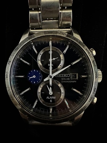 Seiko chronograph watch solar - chronograph, watch,