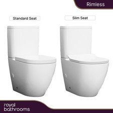 Rimless Close Coupled Toilet