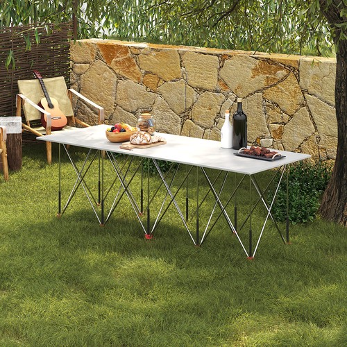 Large folding work table - folding,