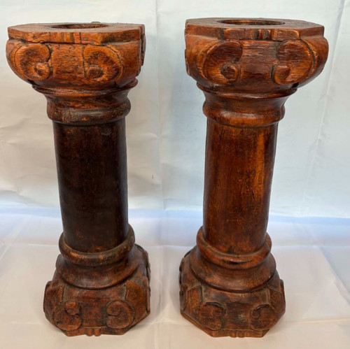 Pair candle holders from - pair,