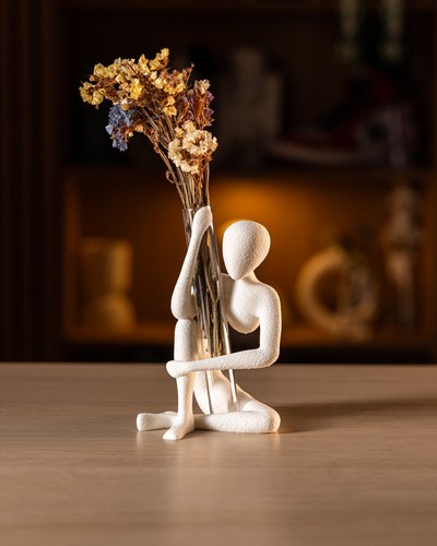 Modern bloom figure vase with - modern,