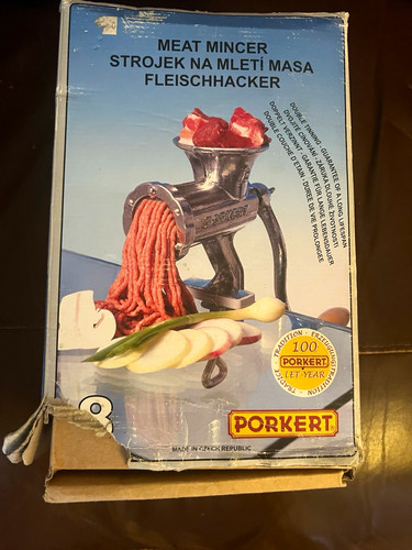 Porkert manual meat mincer - porkert,