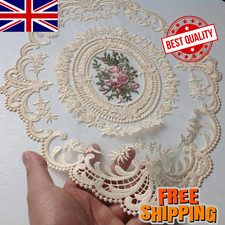 Oval Lace Embroidered Table