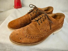 Hudson Men's Brown Suede Hand Made Shoes Size uk 9