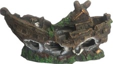 Fish R Fun Resin Boat Aquarium