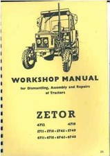 Zetor Tractor 4712 4718 5711 5718 5745 5748 6711 6718 6745 6748 Workshop Manual