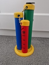 3 Tower Coin Sorter Triple Tube Bank Quarter Dime Nickel Lock