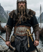 Handmade Viking Leather Kidney