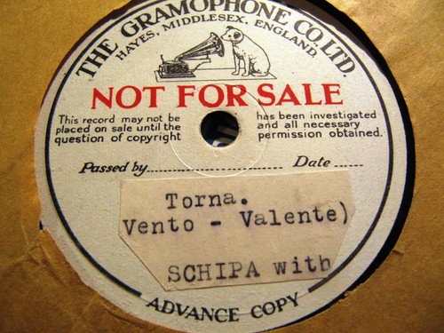 Hmv test pressing 1932 - 1932, tito
