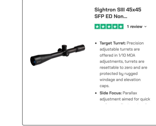 Sightron siii 45x45 - sightron,