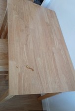 Oak Dining Table And 2 Chair. There's A Small Mark On The Corner.  £100