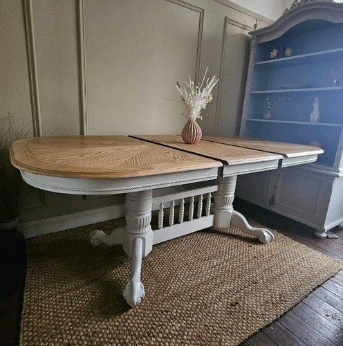Tiger oak extending - oak, dining