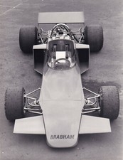 BRABHAM SINGLE SEATER RACING CAR PHOTOGRAPH. 