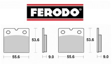 Pair Brake Pads FERODO Rear