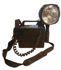 Vintage Searchlight CB2 Cluite Lantern Handheld Torch Cluson Engineering Black