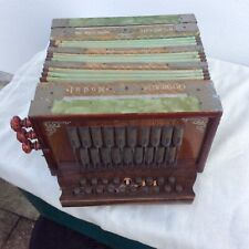 Bell Chromatic Button German Accordion Sqeeze Box Metal Reeds Extra Full Tone