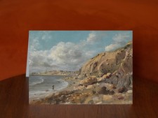 Coast Scene at Cullercoats near Whitley Bay - A5 Card