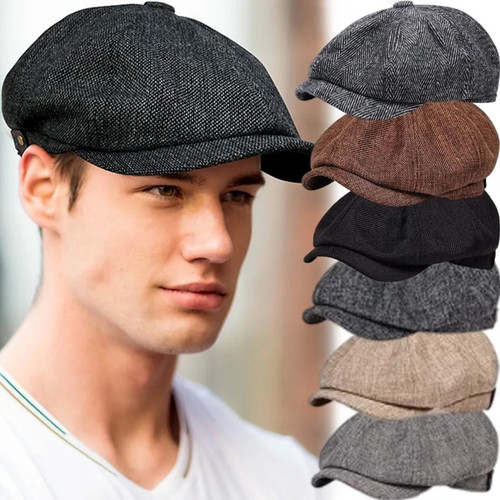 Classic flat cap men - flat,