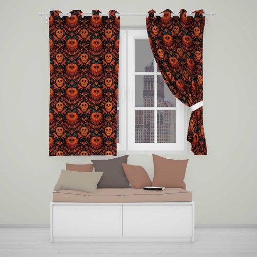 Blackout eyelet curtains - blackout,