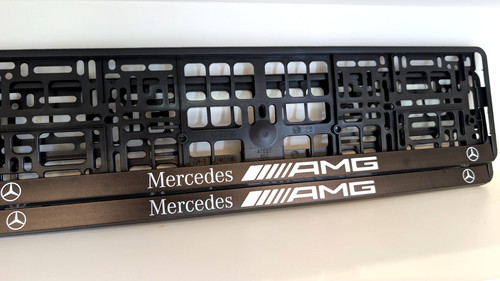 Car number plate frame - number,