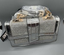 River Island Silver Diamante Satchel Bag