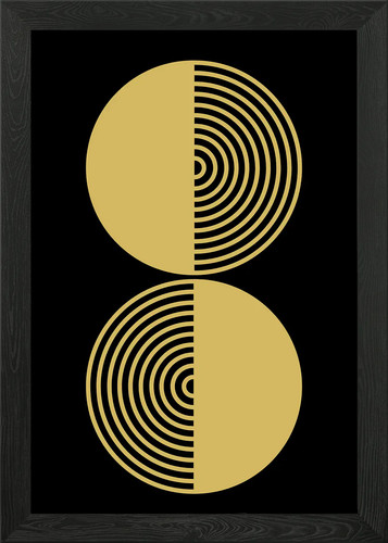 Gold circle abstract - circle, art