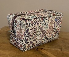 LIBERTY London 'Shepherdly Song'  Tana Lawn Cotton Wash Bag Small 19cm x 12cm x