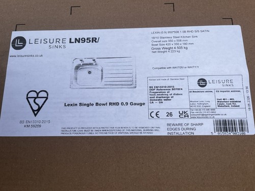 Leisure sink lexin - 4x, satin