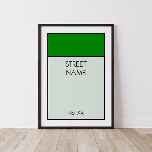 Personalised monopoly print - personalised,