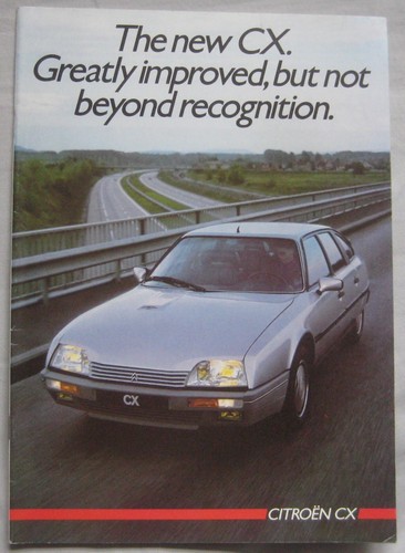 1985 citroen brochure - citroen, cx