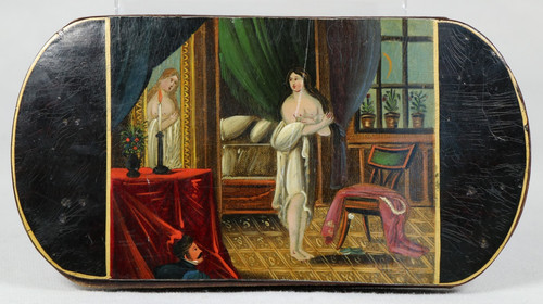 Biedermeier erotic case - , voyeur