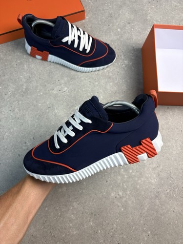 Hermes bouncing navy orange - hermes,