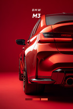 BMW M3 Red 24x36 Poster –
