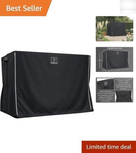 Elegant black garden swing - elegant,