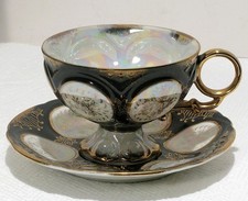 Vintage MCM Iridescent Black