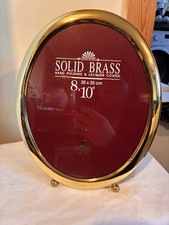 Brass Oval Photo Frame 8x10”
