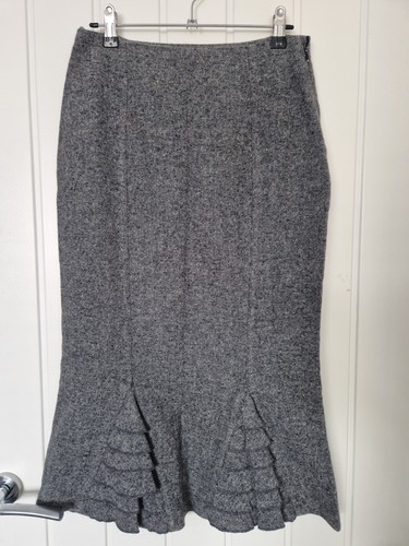 Promod grey tweed wool - grey, pencil